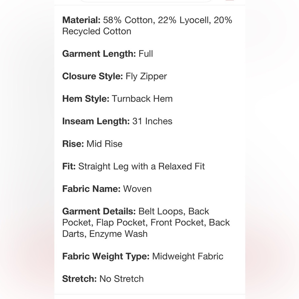 Women's Mid-Rise Straight Leg Cargo
Pants - Universal Thread™ Pink new 🆕 - Picture 5 of 5